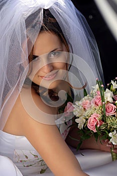 Beautiful bride on wedding day