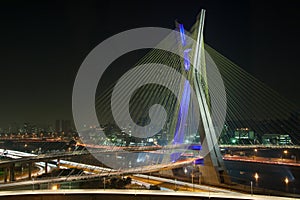 Beautiful bridge in Sao Paulo photo