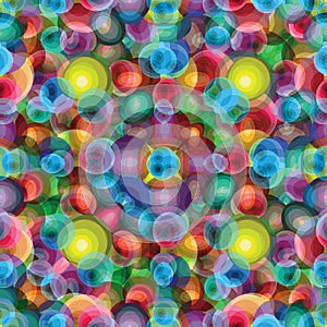 Beautiful bright circles psychedelic background