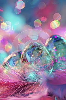 Beautiful bright Easter eggs. selective focus.