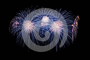 Beautiful bright fireworks
