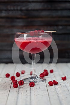 Beautiful, bright spring-summer cocktails made from freshly squeezed fruits and vegetables, on a loft background