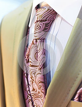 Beautiful brown wedding tuxedo