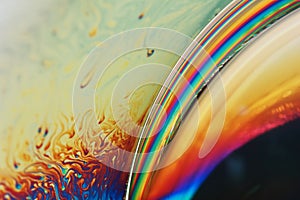 Beautiful bubble on macro photography for backgounds