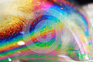 Beautiful bubble on macro photography for backgounds