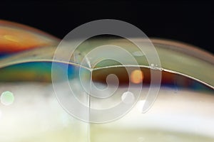 Beautiful bubble on macro photography for backgounds