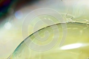 Beautiful bubble on macro photography for backgounds