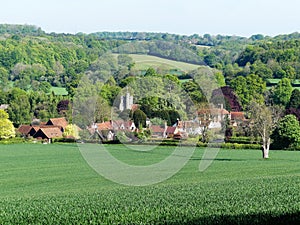 The beautiful Buckinghamshire village of Little Missenden in the Chiltern hills