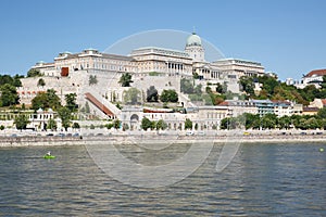 Beautiful Buda Castle Royal Palace and the Danube. Hungary