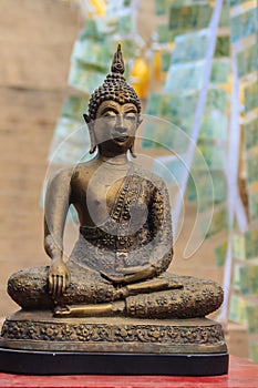 Beautiful Buddha image in Khao Takiab temple at Khao Takiab mountain (also known as Monkey mountain or Chopstick mountain), Hua H