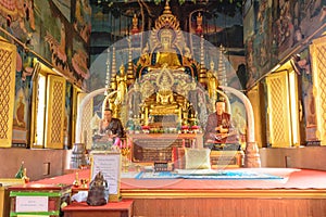 Beautiful Buddha images in the church