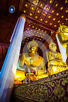 Beautiful Buddha at Prathat Chaehaeng Temple