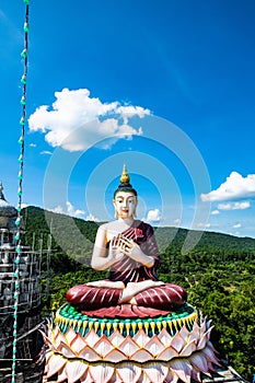 Beautiful Buddha statue in Asorm Phrom Thada Budtha Sathan