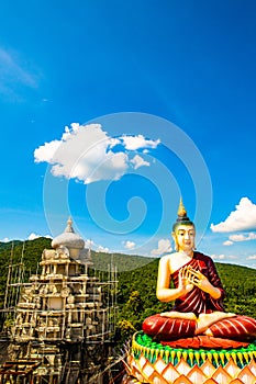 Beautiful Buddha statue in Asorm Phrom Thada Budtha Sathan