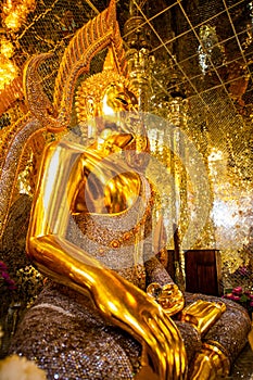 Beautiful buddha statue in Pa Sang Ngam temple