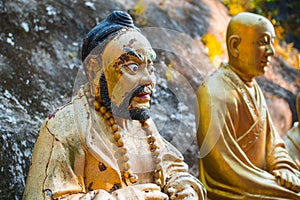 Beautiful buddha statue unique close shot