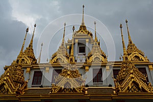 Beautiful buddhist temple in Bangkok Thailand