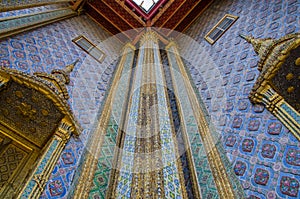 Beautiful Buddhist temple gable