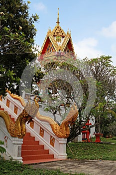 Beautiful Buddhist temple gable