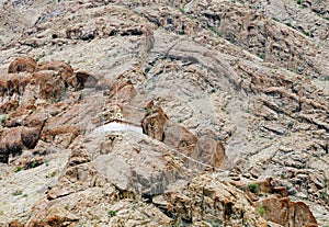 A beautiful Budha statue on the opposite hill of Hemis Monastery