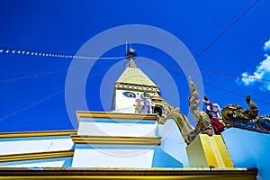 Beautiful building in Asorm Phrom Thada Budtha Sathan