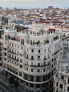 Beautiful building in Madrid, Gran Via photo