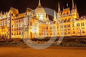 Beautiful building of Parliament in Budapest, Hungary