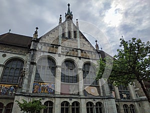 Beautiful building of the Swiss Nationalmuseum in Zurich