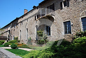 Beautiful building in a village in Rhone Alpes