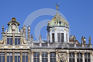 Beautiful Buildings on Grand Place in Brussels