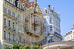 Beautiful buildings of Karlovy Vary, Czech Republic