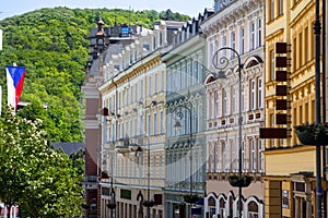 Beautiful buildings of Karlovy Vary, Czech Republic