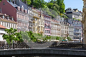 Beautiful buildings of Karlovy Vary, Czech Republic