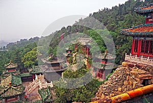 Beautiful buildings at longevity hill in summer palace, Beijing