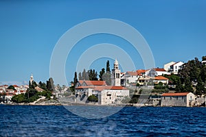 Beautiful buildings by the water captured in Dalmatien, Croatia