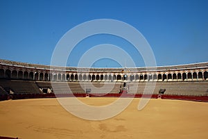 Beautiful bullfight arena in S photo