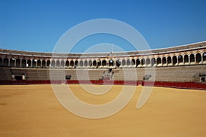 Beautiful bullfight arena in S photo