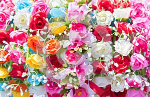 Beautiful bunch of flowers. Colorful flowers for wedding and con