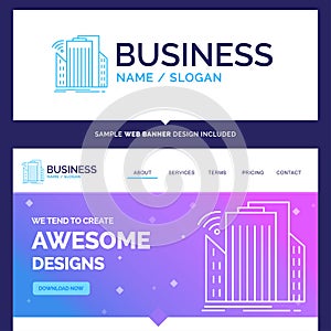 Beautiful Business Concept Brand Name Buildings, city, sensor, s