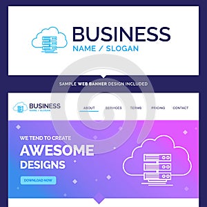 Beautiful Business Concept Brand Name cloud, storage, computing