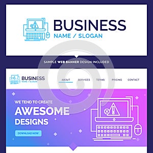 Beautiful Business Concept Brand Name Computer, crash, error, fa