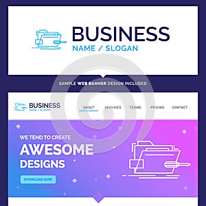 Beautiful Business Concept Brand Name Folder, repair, skrewdrive