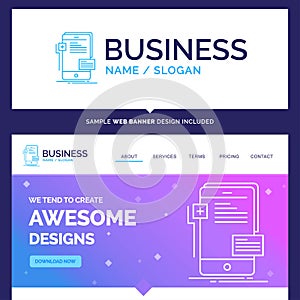 Beautiful Business Concept Brand Name frontend, interface, mobil photo