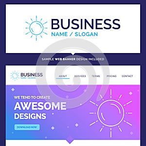 Beautiful Business Concept Brand Name sun, space, planet, astron