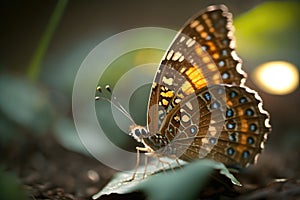 Beautiful Butterfly Close-up: Capture the details of individual butterflies by getting in close.