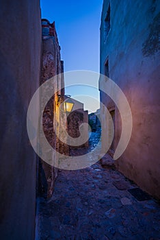 The beautiful Byzantine castle town of Monemvasia