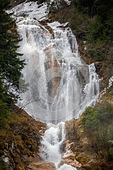 Cailor waterfall, Maramures county, Romania photo