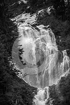 Cailor waterfall, Maramures county, Romania photo