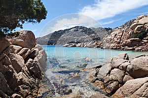 Beautiful Cala Coticcio on the Italian island of Caprera