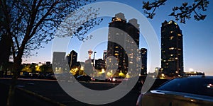 Beautiful Calgary skyline at night